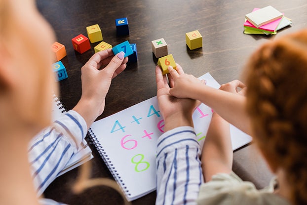 Using blocks to learn first grade math