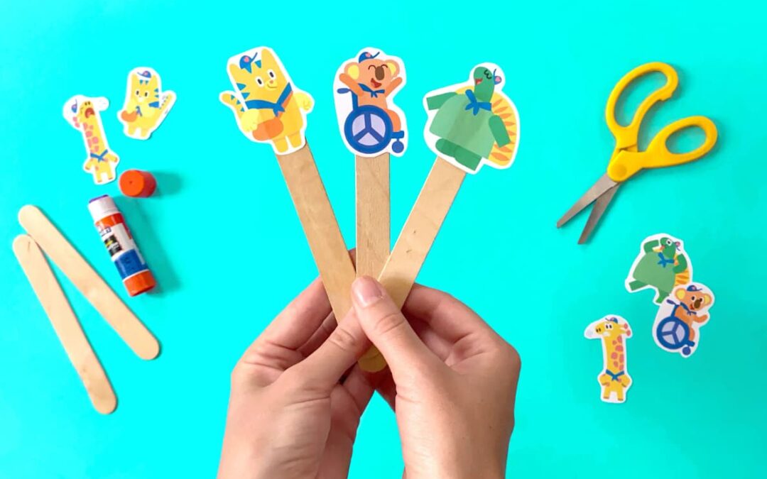 DIY Finger and Emotion Printable Stick Puppet – Play Tips