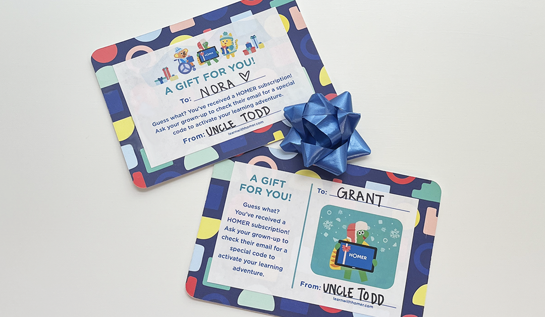 Printable HOMER Gift Card