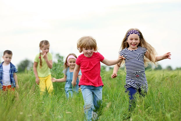 Kids on a walk