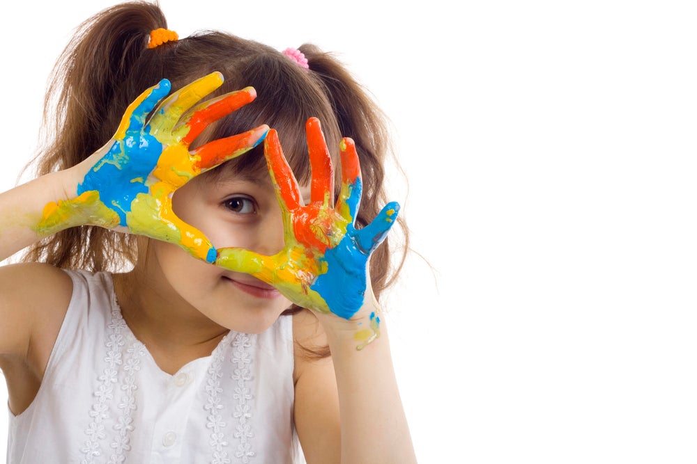 preschool activities - fingerpainting