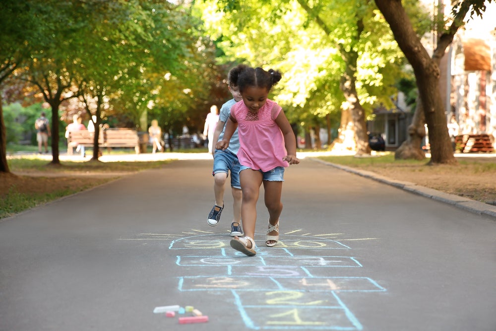 preschool activities - hopscotch 